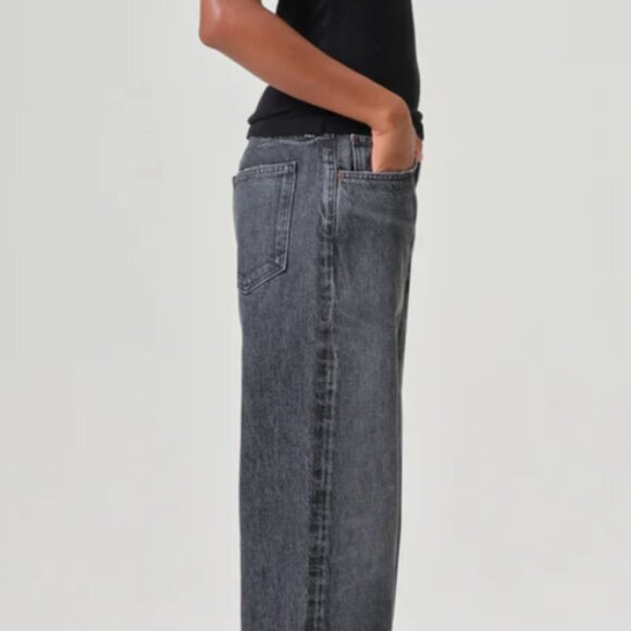 AGOLDE Jeans Low Slung Baggy in Ditch (Black) Size 28 NWT - Picture 5 of 11